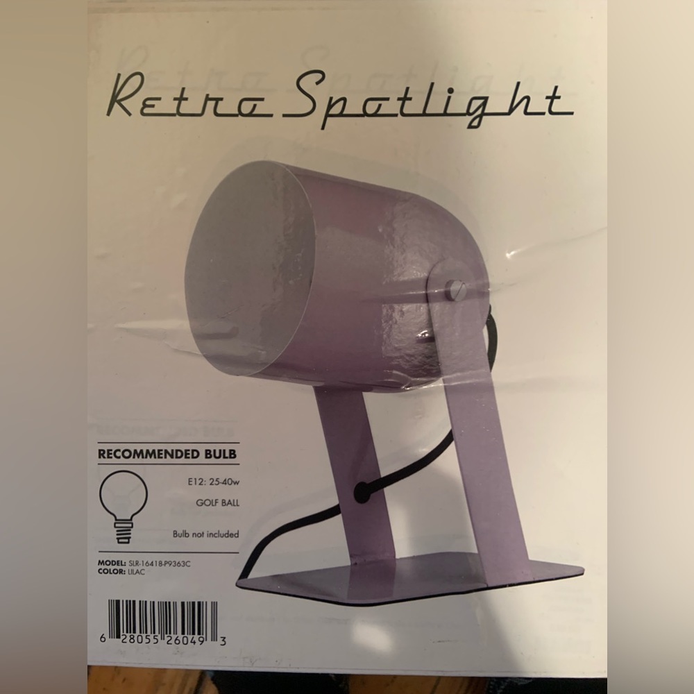 BNIB LAVENDER RETRO SPOTLIGHT